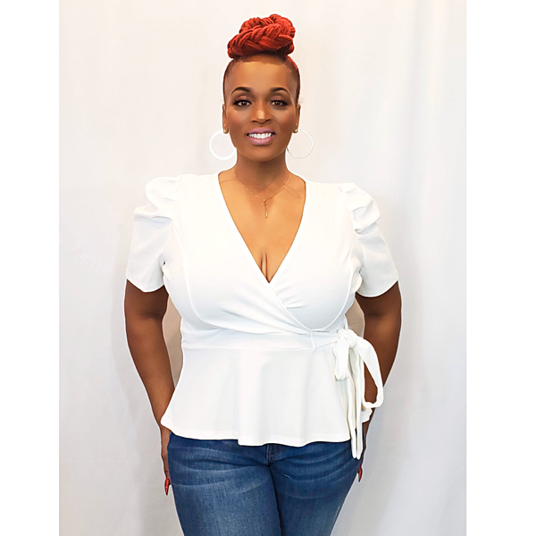 RUMOR HAS IT FLUTTER | TOP (PLUS SIZE) – JP HARPER NYC