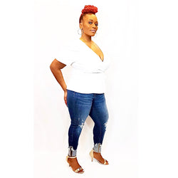 "THE LIZZO" SKINNY JEANS (PLUS SIZE)